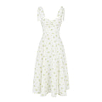 Bow-Tie Backless Halter Dress