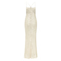 Backless Halter Dress Sequined Dress