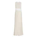 Irregular Cutout Sheer Sequined Lace Dress